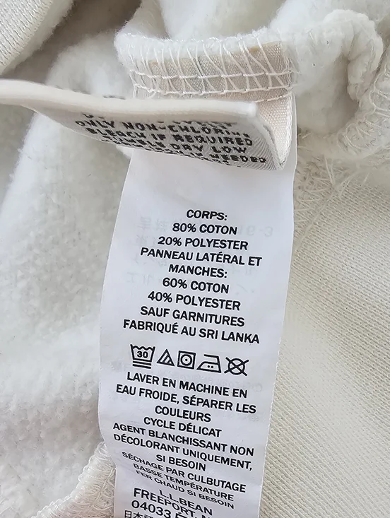 L.L.Bean Quilted Quarter Zip Pullover Cream Ivory Women’s Large Cozy Classic - Picture 10 of 10